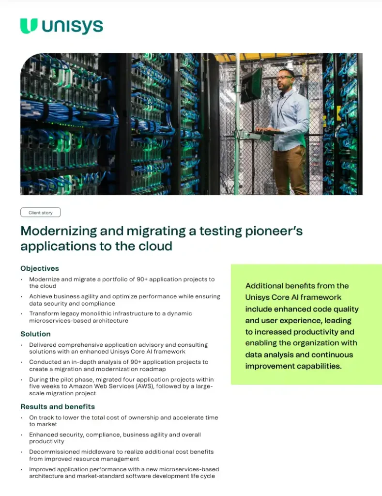 Modernizing and migrating a testing pioneer’s applications to the cloud