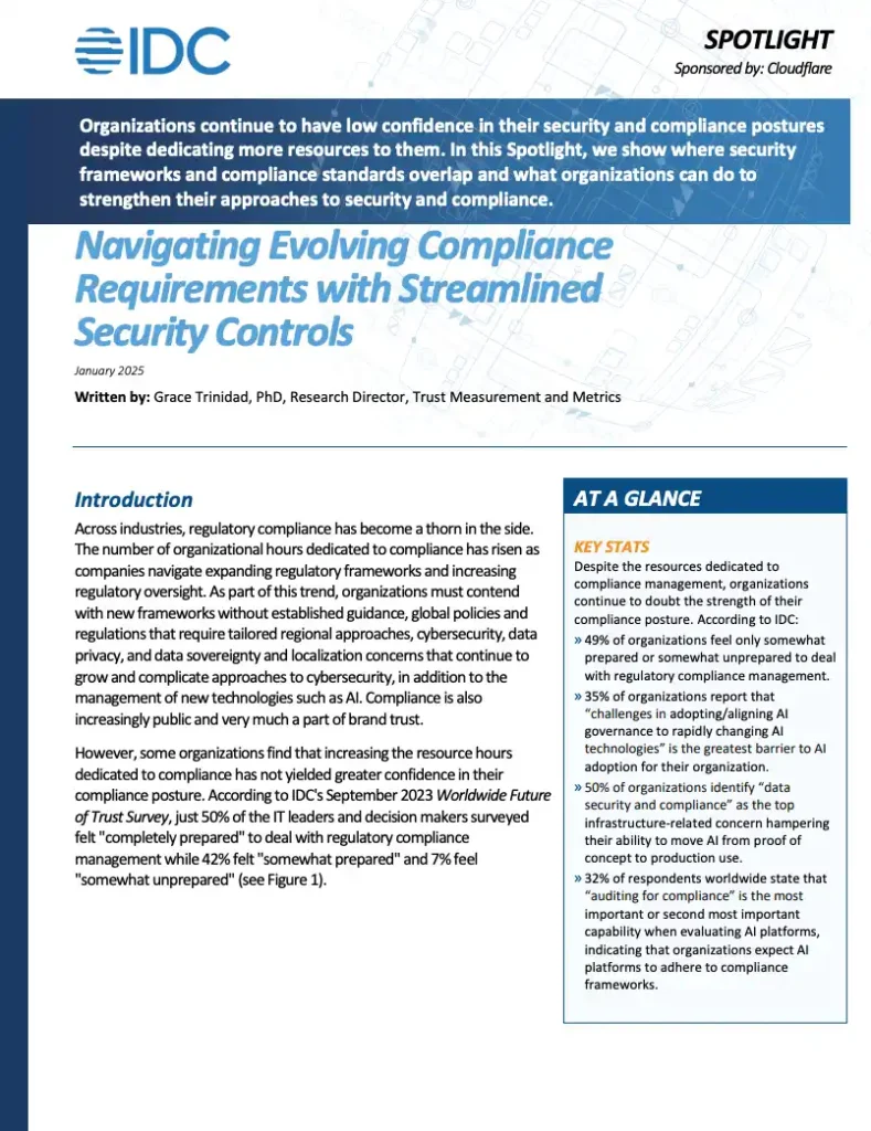 Navigating Evolving Compliance Requirements with Streamlined Security Controls