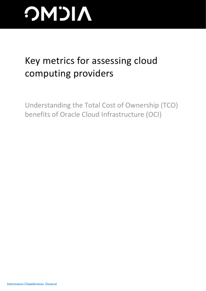 Key metrics for assessing cloud computing providers