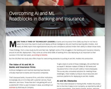 Overcoming AI and ML roadblocks in banking and insurance