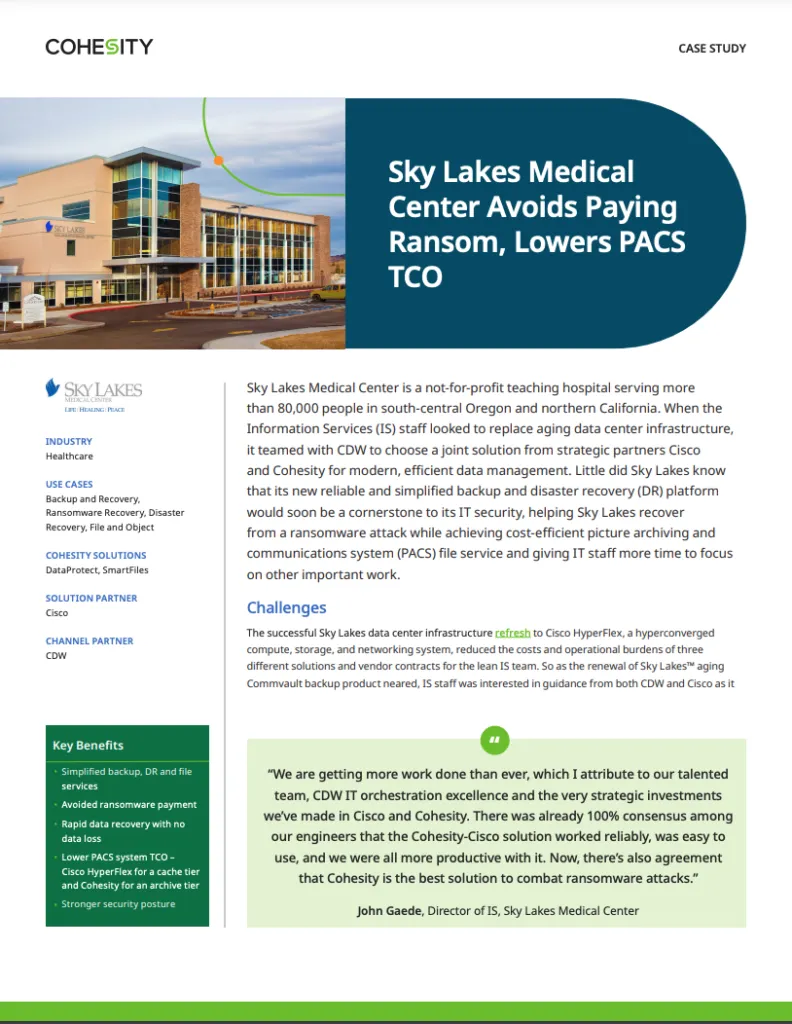 Case Study: How Sky Lakes Medical Beat Ransomware
