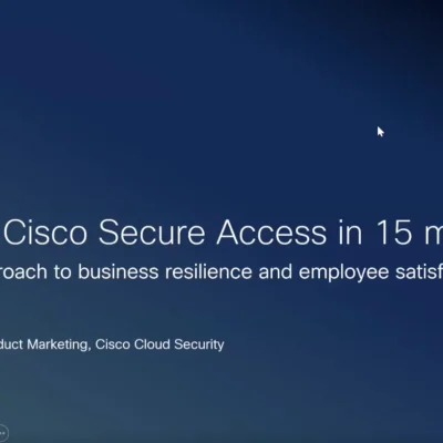 Security Service Edge (SSE) from Cisco in 15 minutes
