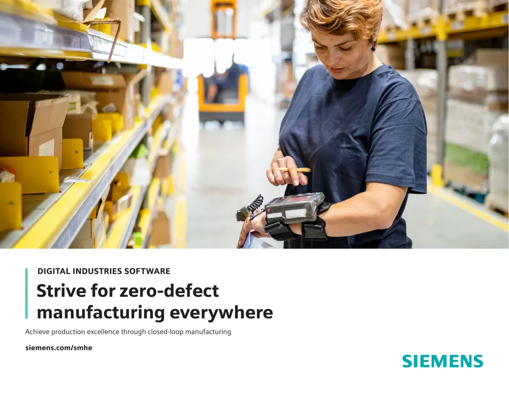 Strive for zero-defect manufacturing everywhere