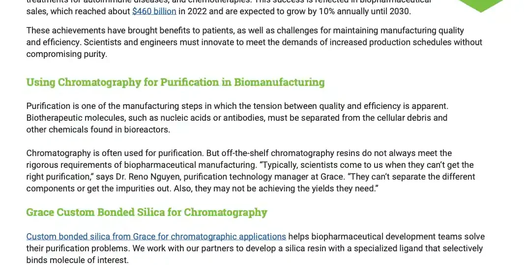 The Benefits of Custom Bonded Silica