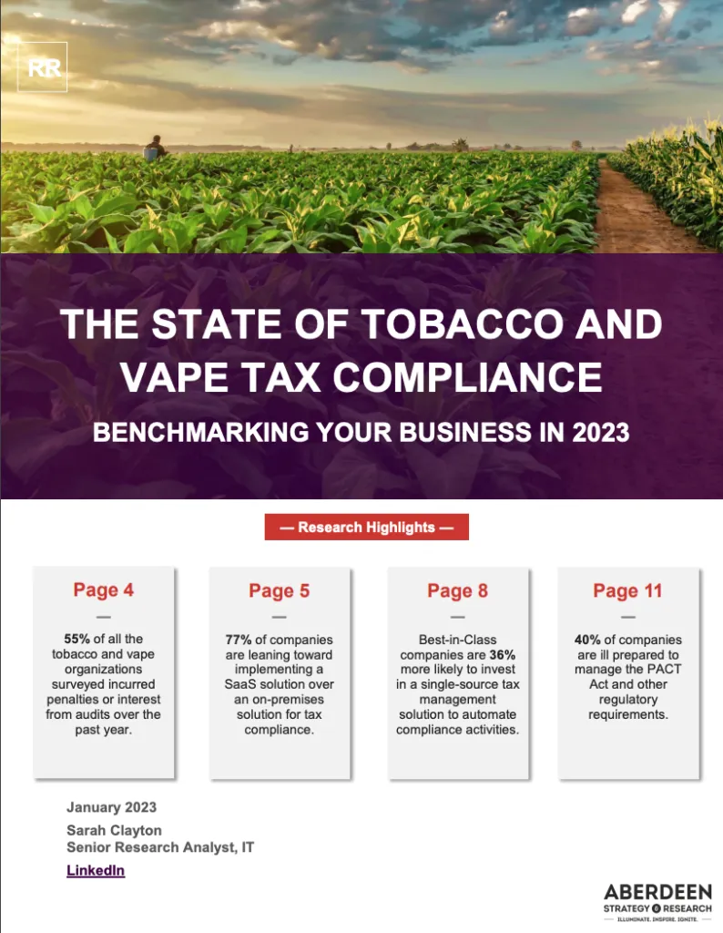 The State of Tobacco and Vape Tax Compliance