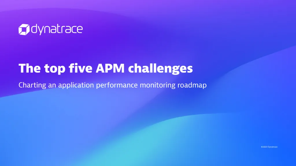 Charting an application performance monitoring roadmap
