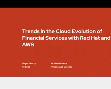 AWS and Red Hat — Raising the Bar for Financial Services and Insurance Providers