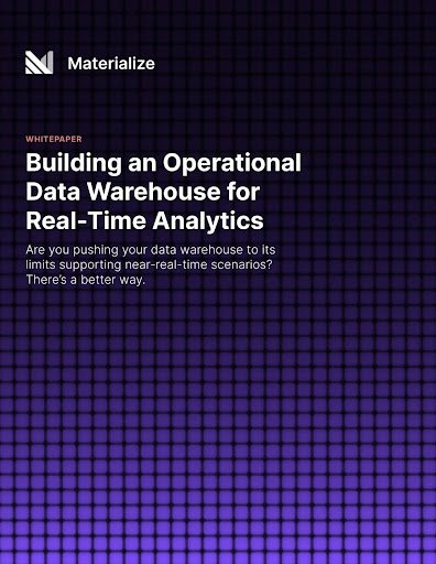 Building an Operational Data Warehouse for Real-time Analytics