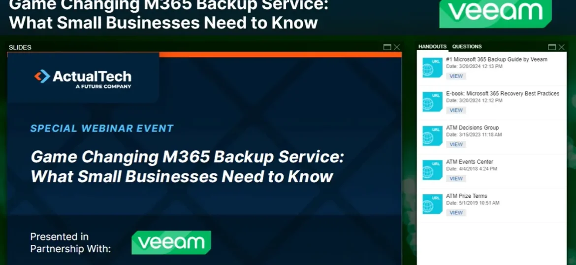 Game Changing M365 Backup Service: What Small Business Need to Know