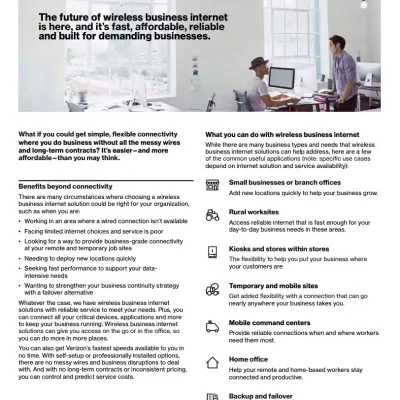 Wireless business internet