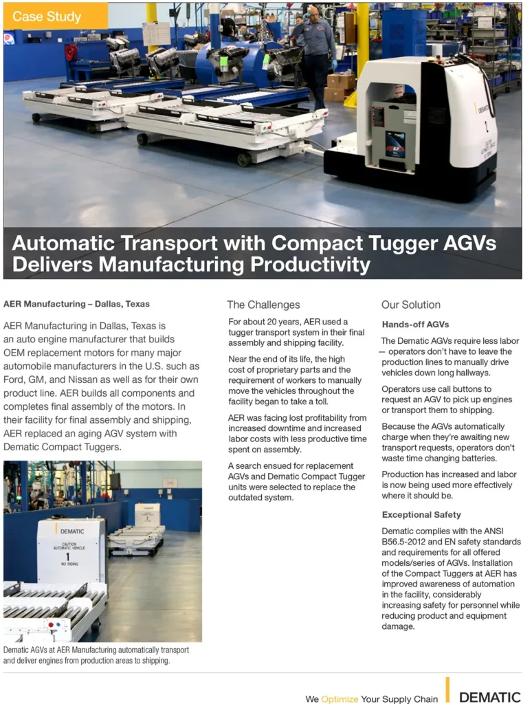 Ford Distributor shares how to triple output with Dematic AGVs