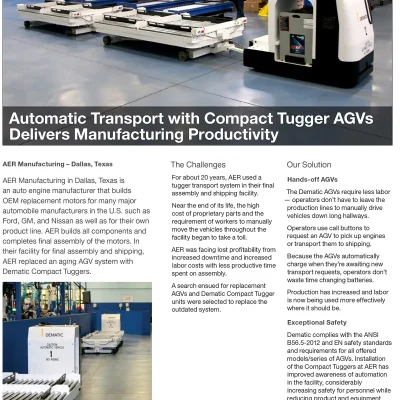 Ford Distributor shares how to triple output with Dematic AGVs